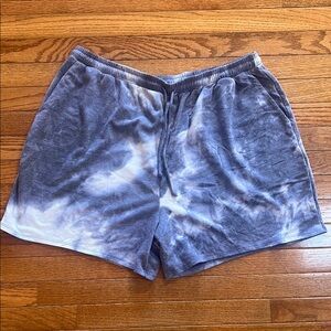 Green Envelope Purple Tie Dye Short